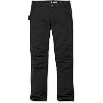 Carhartt Herren Rugged Flex Dungaree Hose, Schwarz, 32W / 32L