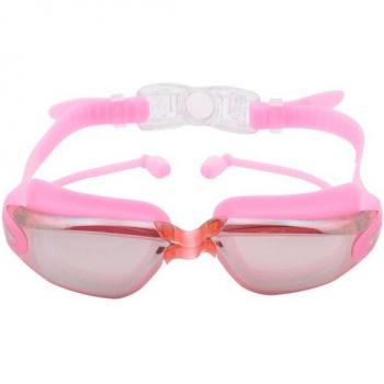 Lunettes de natation en gel de silice avec bouchons d'oreilles et haute définition pour adultes