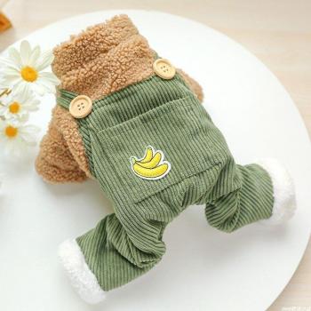 Winter Pet Coat Green Jumpsuit