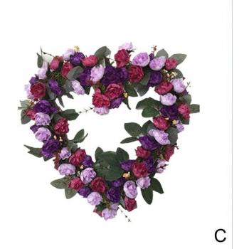 Guirnalda de Corazón Rosa para Decoración del Hogar 36 cm