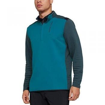 Under Armour Daytona Storm Golf Pullover – 1/2 Zip, Teal Vibe Black, L
