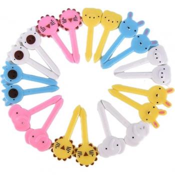 10pcs Animal Fruit Picks for Party Decor