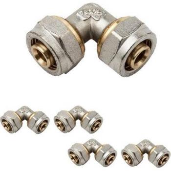SUINGA 5‑facher Winkel für Mehrschicht-Kompressionsrohr 16 mm – grau