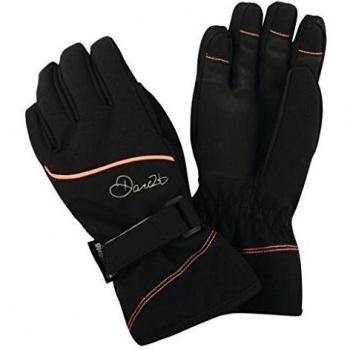 Dare 2b Mädchen Winter-Skigummishandschuhe – Schwarze Instruct‑Version, Größe 6 / 7