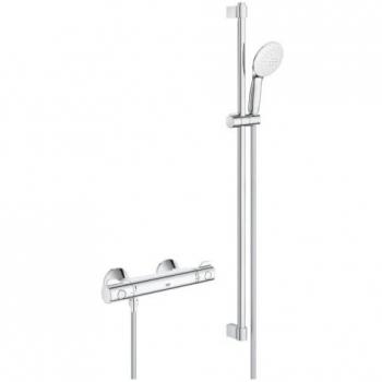 Thermostat de douche avec set Grohe Grohtherm 800, 900 mm, chromé