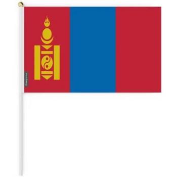 Portable Mongolian Flag – 14×21 cm, Heavy‑Duty Polyester