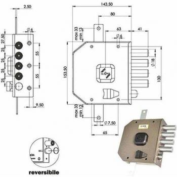 Moia Sic.Triple Derecha DM G414 – Cierre de Seguridad