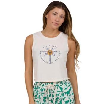 Top de Mujer Salty Crew Queen Palm Cropped