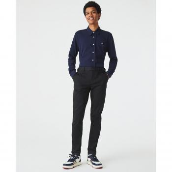 New Classic Slim Fit Pantalone Lacoste Nero 44
