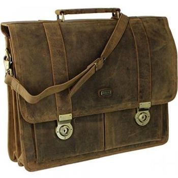 HAROLD’S Handgefertigte Leder‑Aktenkoffer III – 42 cm