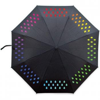 Ladies Reverse Umbrella with Rainbow Gradient