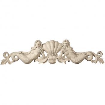 Design Toscano Sirene Frontone Beige 6,5x100,5x23 cm