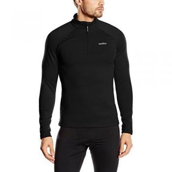Pull Odlo Snowbird 1/2 zippé Homme, Noir, XXL
