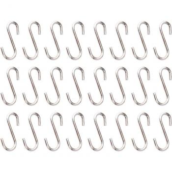 Juego de 100 Ganchos Pequeños en Forma de S de Metal para Manualidades y Joyerías