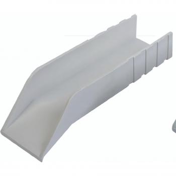 Gocciolatoio per Terrazzi Bianco 6x23 cm in Polipropilene