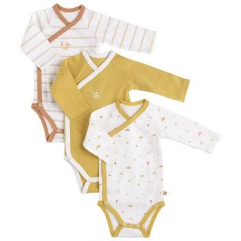 Lot de 3 bodys manches longues 3 mois SAUTHON Sunlight