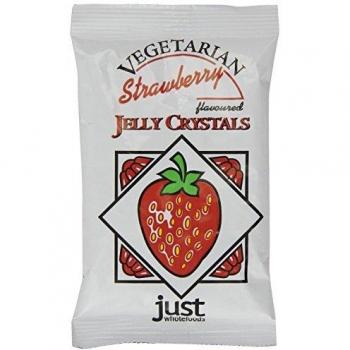 Strawberry Gelatin Crystals with Sugar