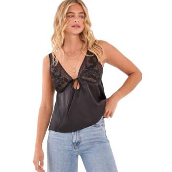 Satin Midnight Mesh Panel Crop – Women’s Size 8