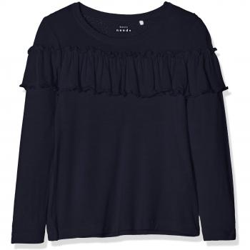 NAME IT Nkfvalda LS Top T Noos, suéter para Niñas, Azul Oscuro, 125