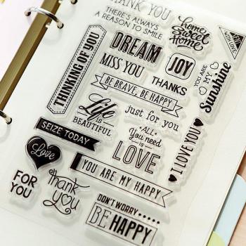 Sello de Palabras Vintage para DIY