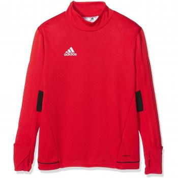 Adidas Tiro 17 Boys' 11‑12 Scarlet and Black Crewneck