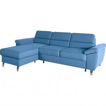Ecksofa Sorano L-Form, blau von sit&more