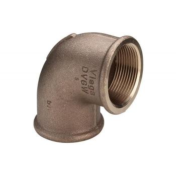 Viega 3090 Gomito 90° Ø1' Femmina/Femmina in Bronzo