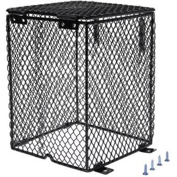 Protector de Lámpara para Reptiles con Malla de Metal