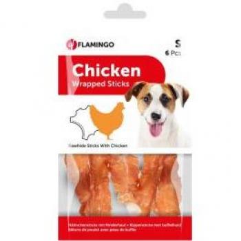 Wrap poulet Flamant rose 12 cm – 6 morceaux