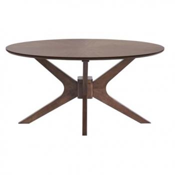 Noce Scuro Ovale Tavolino Basso 90 cm – DIELLI
