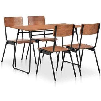 Conjunto de Mesa y Sillas para Comedor Infantil 5 Piezas