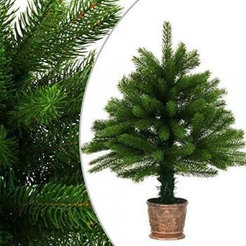 Albero di Natale Artificiale Verde 65 cm con Punte Naturali