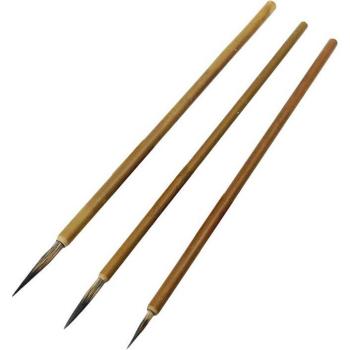Chinese Art Painting Brush Set (3Pcs Weasel Hair S M L)