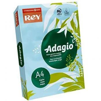 Papier coloré Adagio, vivacité de ton, grammage 80g, taille A4, nuance bleu vif, lot de 500 feuilles