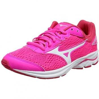 Mizuno Wave Rider 22 Jr Mädchen Laufschuhe, Pink Glo