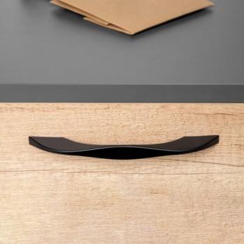 Poignée Meuble Varna – Pack 20 – 181 mm x 160 mm – Couleur Noire – Zamak