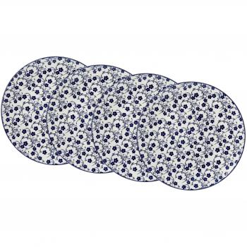 Ritzenhoff & Breker Speiseteller »ROYAL SAKURA«, (Set, 4 St.), Keramik, Ø 26,5 cm  weiß/blau