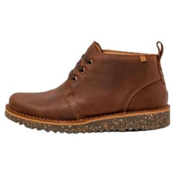 Botines planos de piel marrón Arizona unisex