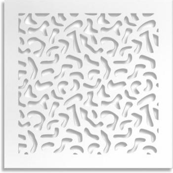 Parasol Blanco 73x73 cm – Panel PVC Perforado con Manchas, 1 cm