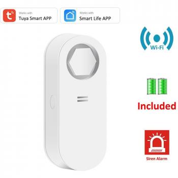 Alarma de Agua Inteligente Tuya WiFi RF433 con Detector y Sirena