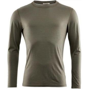Aclima Merinowolle Langarmshirt Herren olivgrün