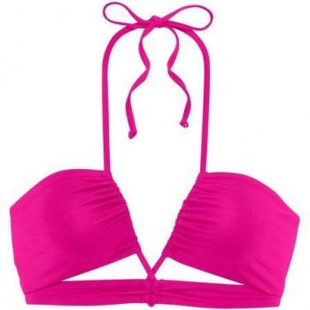 Bandeau-Bikini-Top S.OLIVER Joy, Damen, pink, Recyclingmaterial