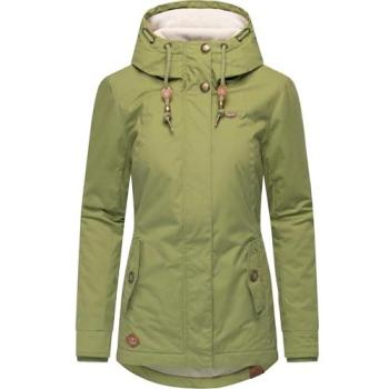 Ragwear Winterjacke Monade für Damen, gelbgrün