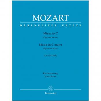 Missa in C KV 220 »Spatzenmesse«. Klavierauszug
