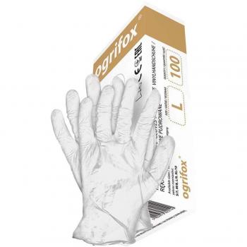 RAW 100‑Stück Pulvervinylhandschuhe – Ogrifox XL, schützend & kostengünstig