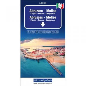 Kümmerly+Frey Regional-Strassenkarte 11 Abruzzen Molise 1:200.000