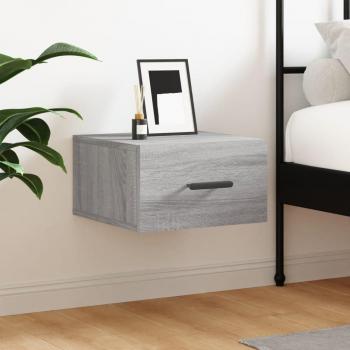 Table de Chevet Suspendue Sonoma Gris 35x35x20 cm
