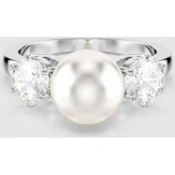 Anillo Matrix de Swarovski en Rodio con Perla