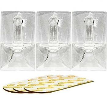 Rolson 61327 3pc White Adhesive Hooks