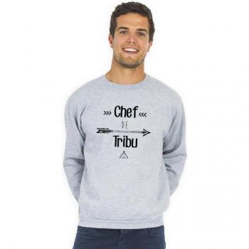 Sudadera Chief Tribe Masculina XS Gris Heather